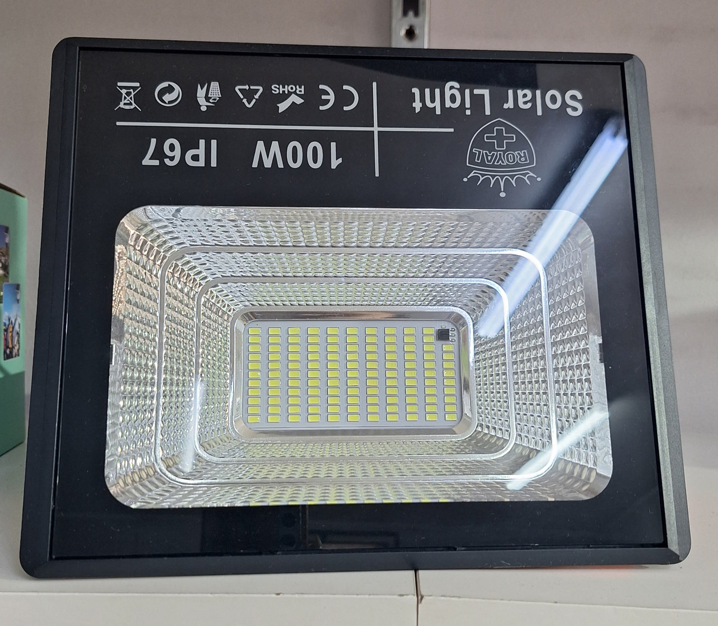 Faro solare 100W con Pannello Solare e Telecomando