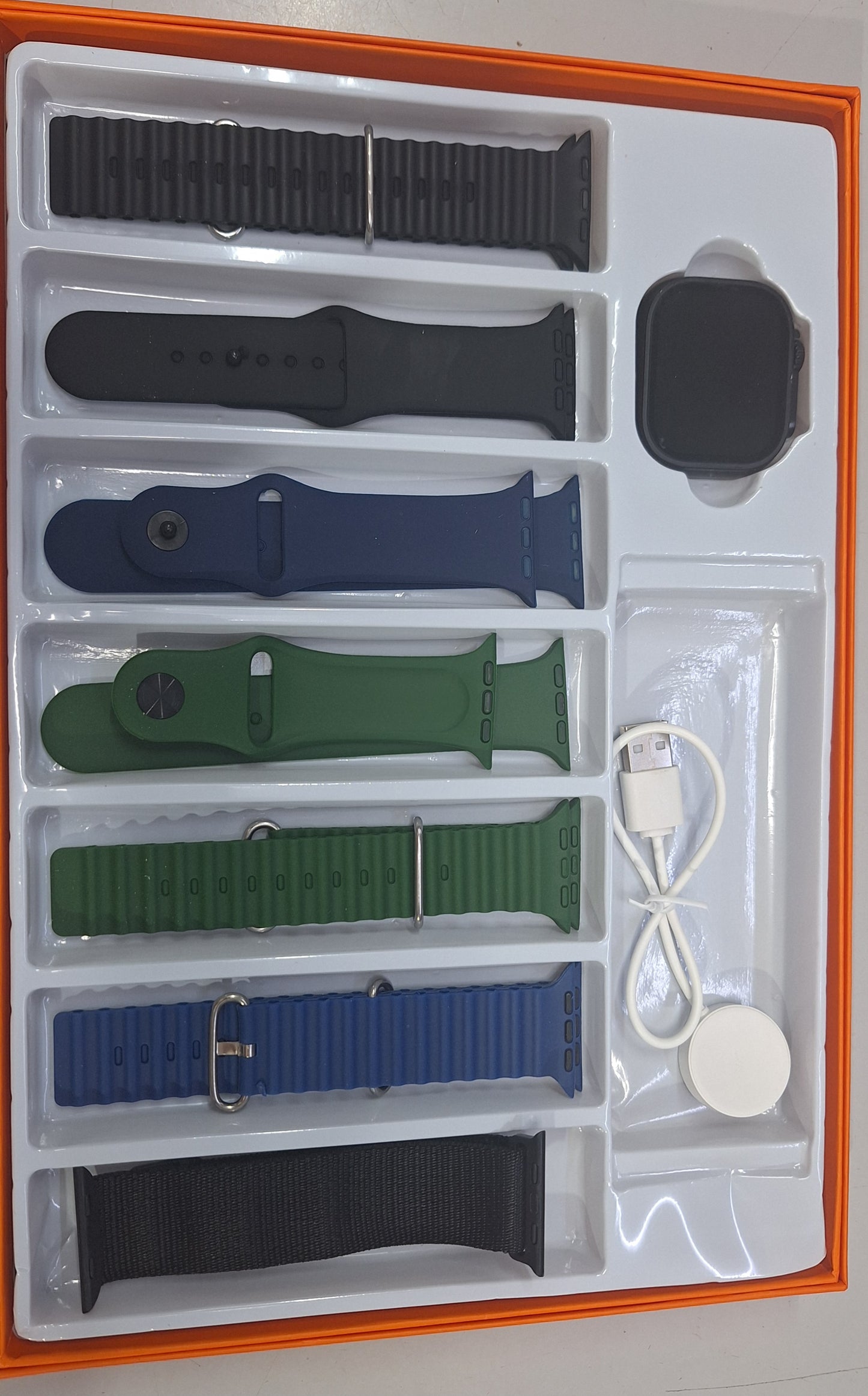 Smartwatch con 7 cinturini