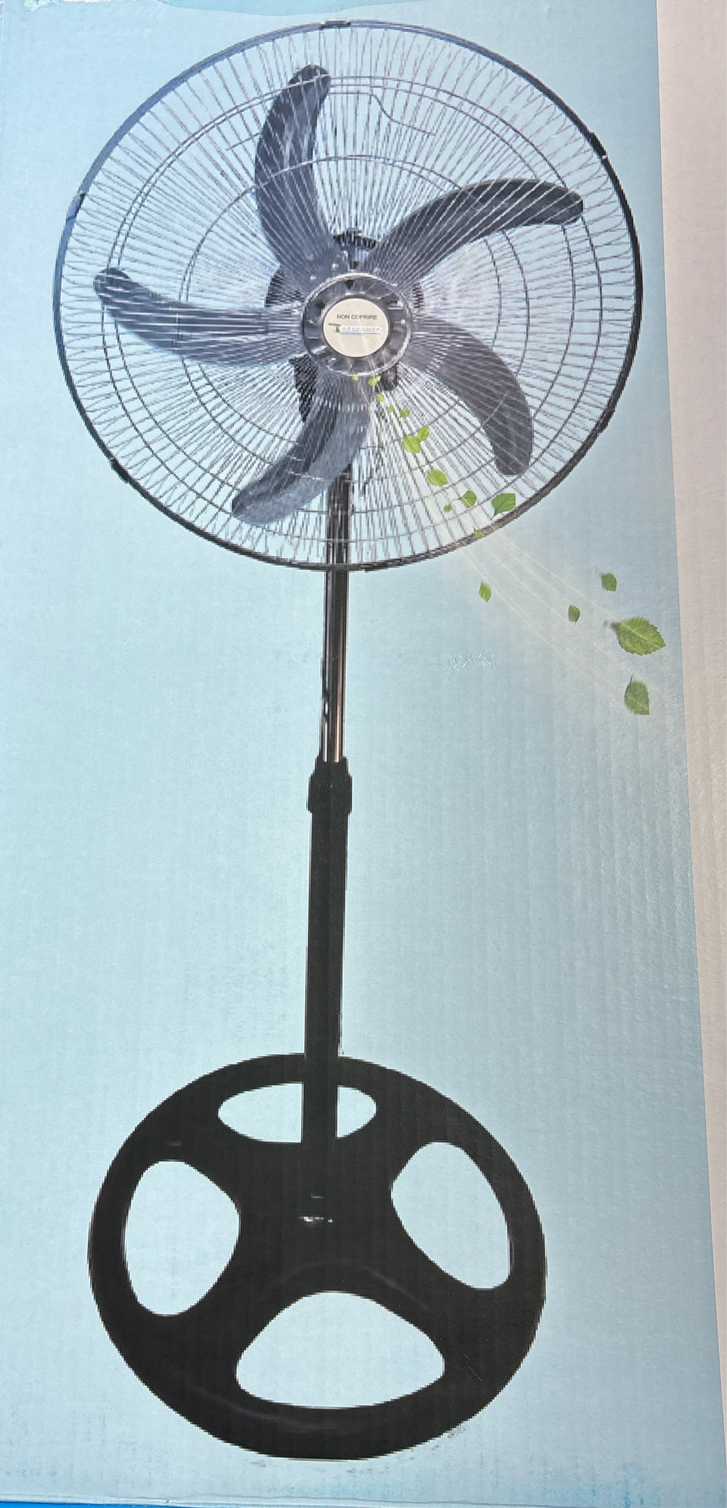 Ventilatore 5 pale metalliche