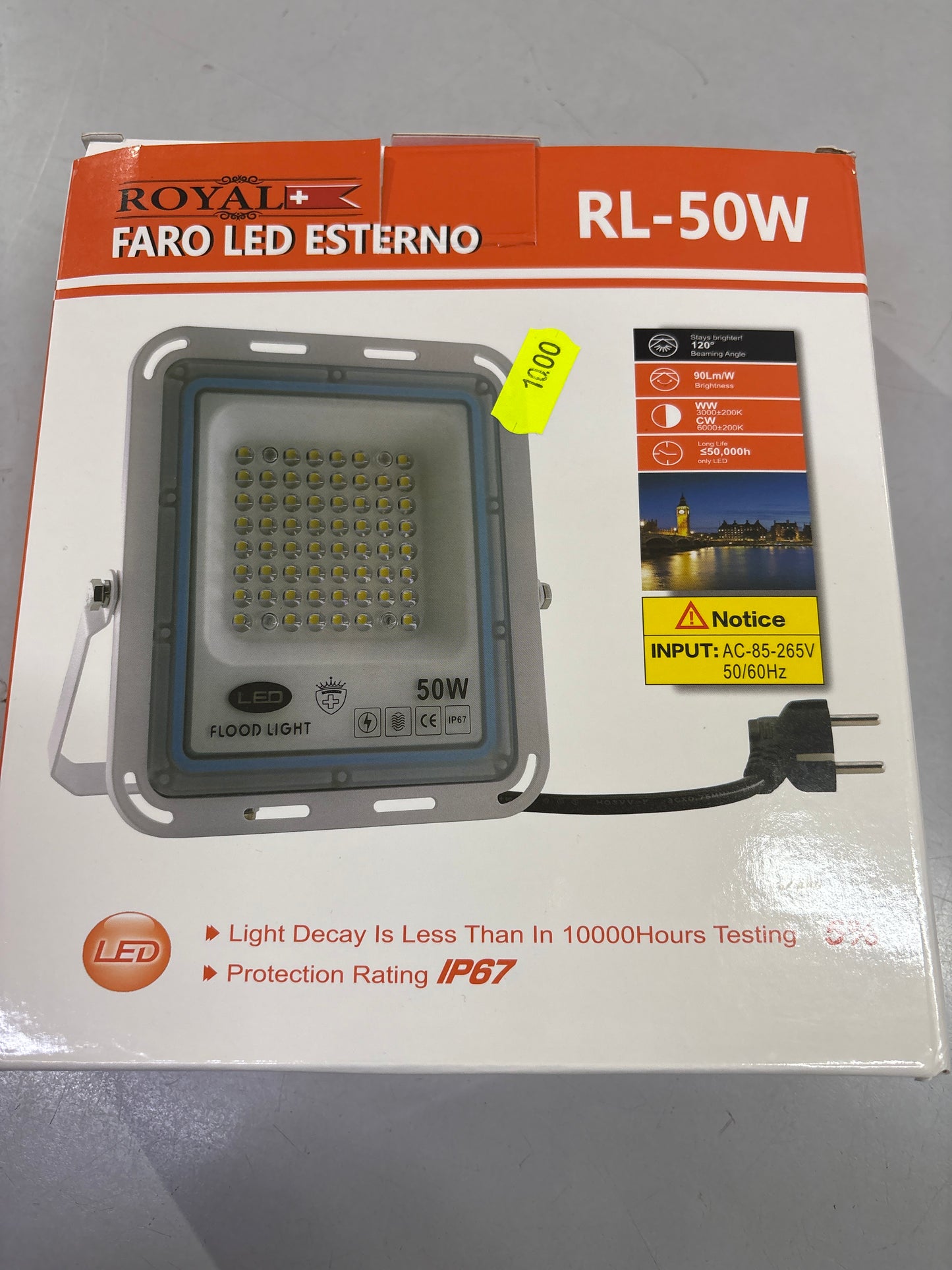 Faro elettrico 50w