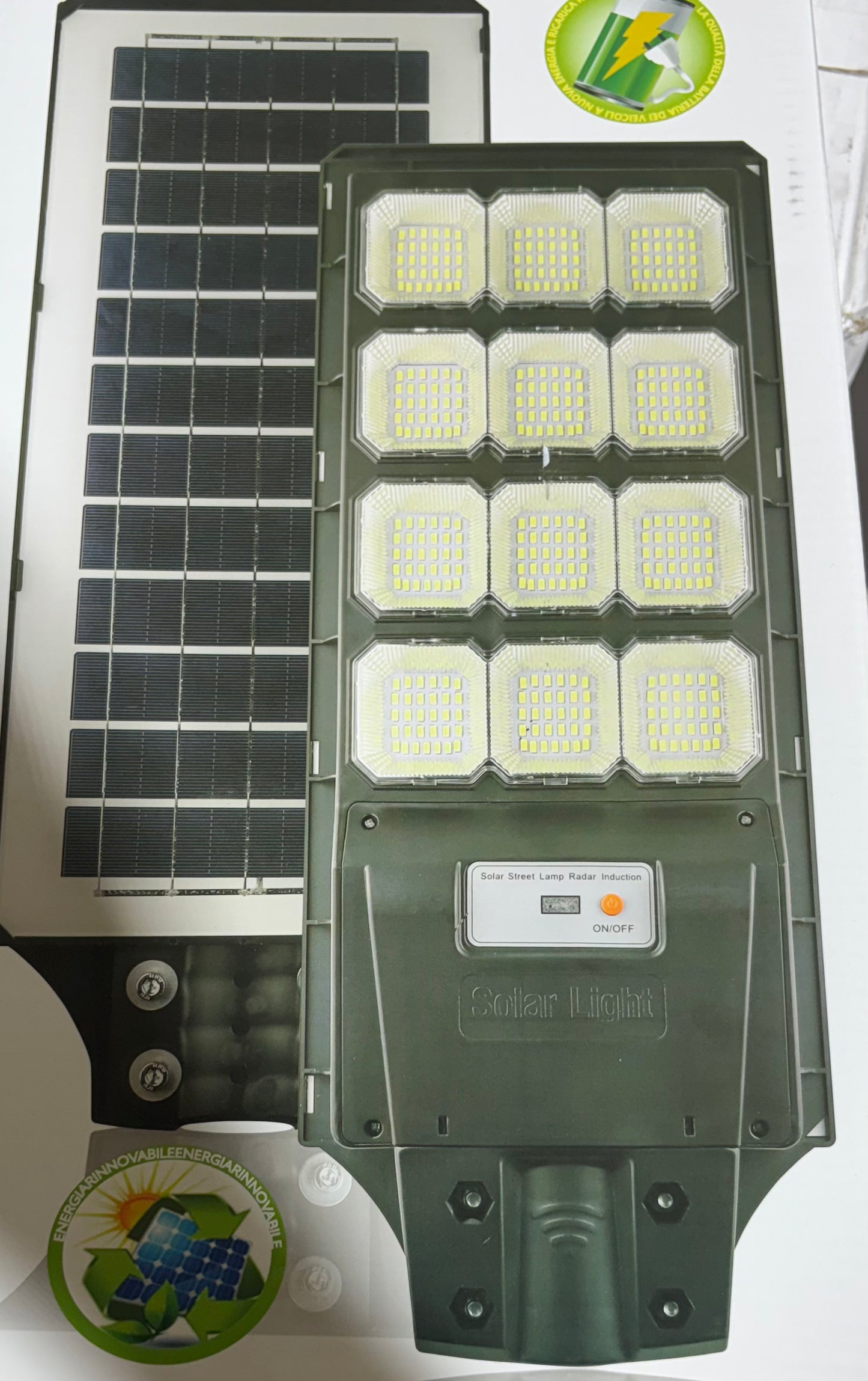 Lampione solare 800w