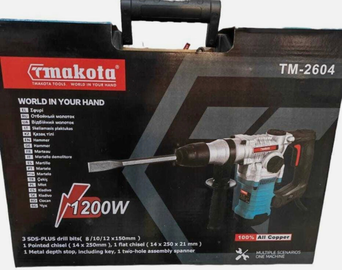 TRAPANO SCALPELLATORE MARTELLO DEMOLITORE TASSELLATORE 1200watt