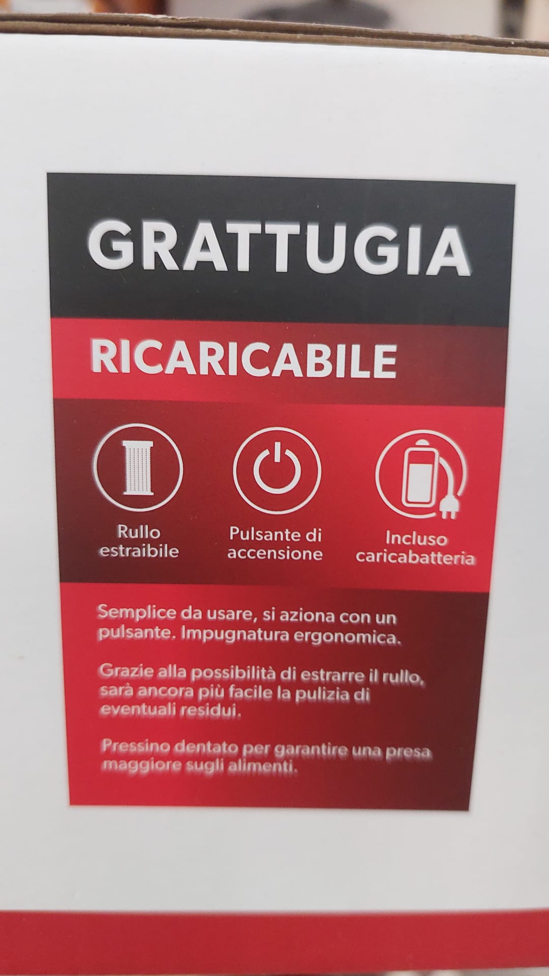 Grattugia ricaricabile