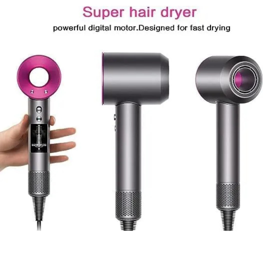 Asciugacapelli Professionale Pro X Supersonic Ultima Generazione con 5 Accessori