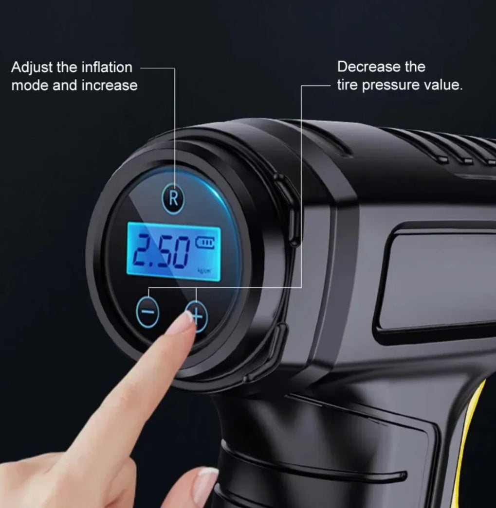 Compressore Aria Portatile Makota Batteria Mini Gonfiatore auto ricaricabile 12V