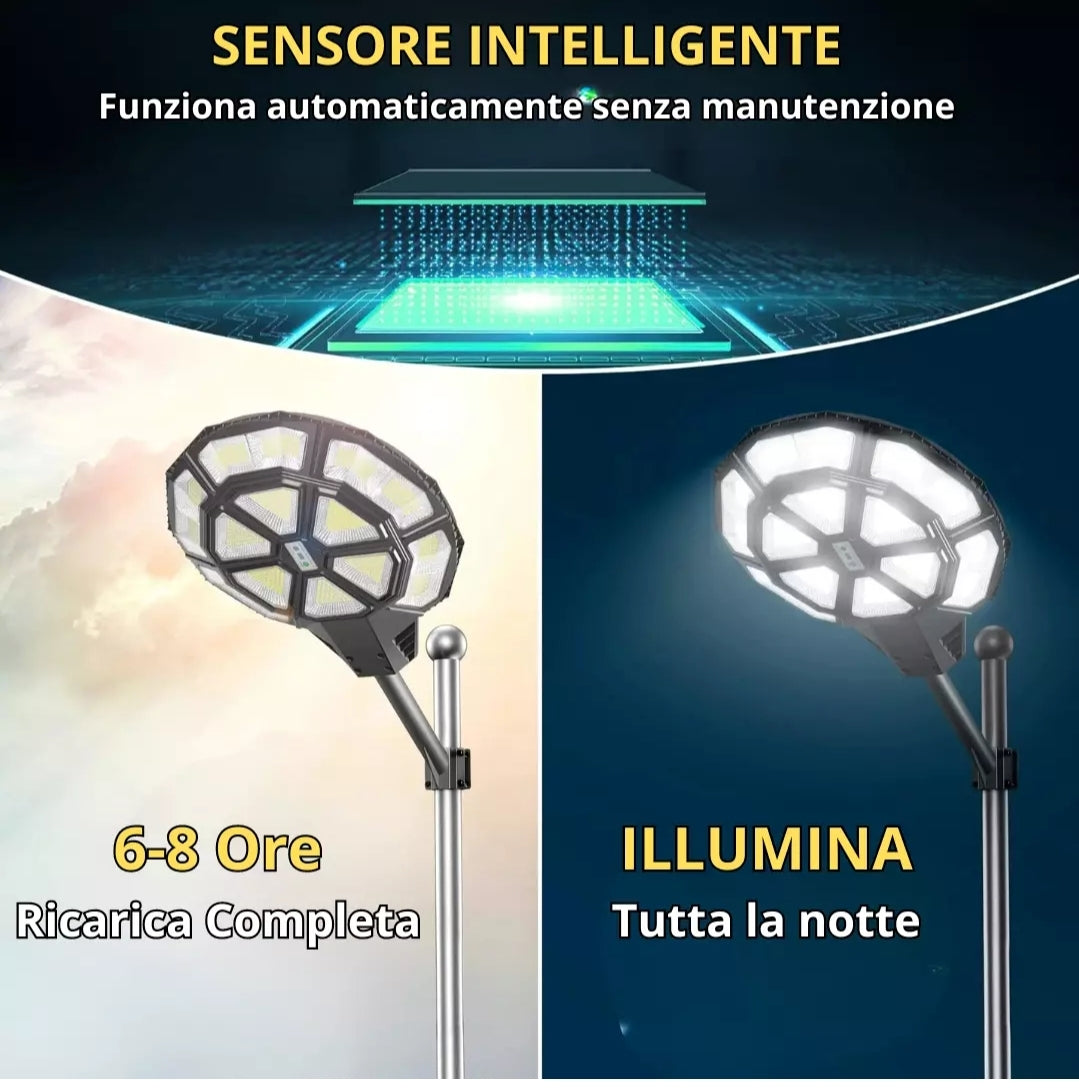 Lampione solare circolare 1500w