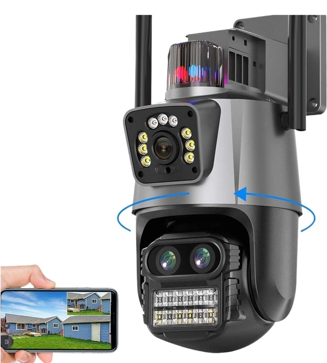 Telecamera wifi doppio obbiettivo