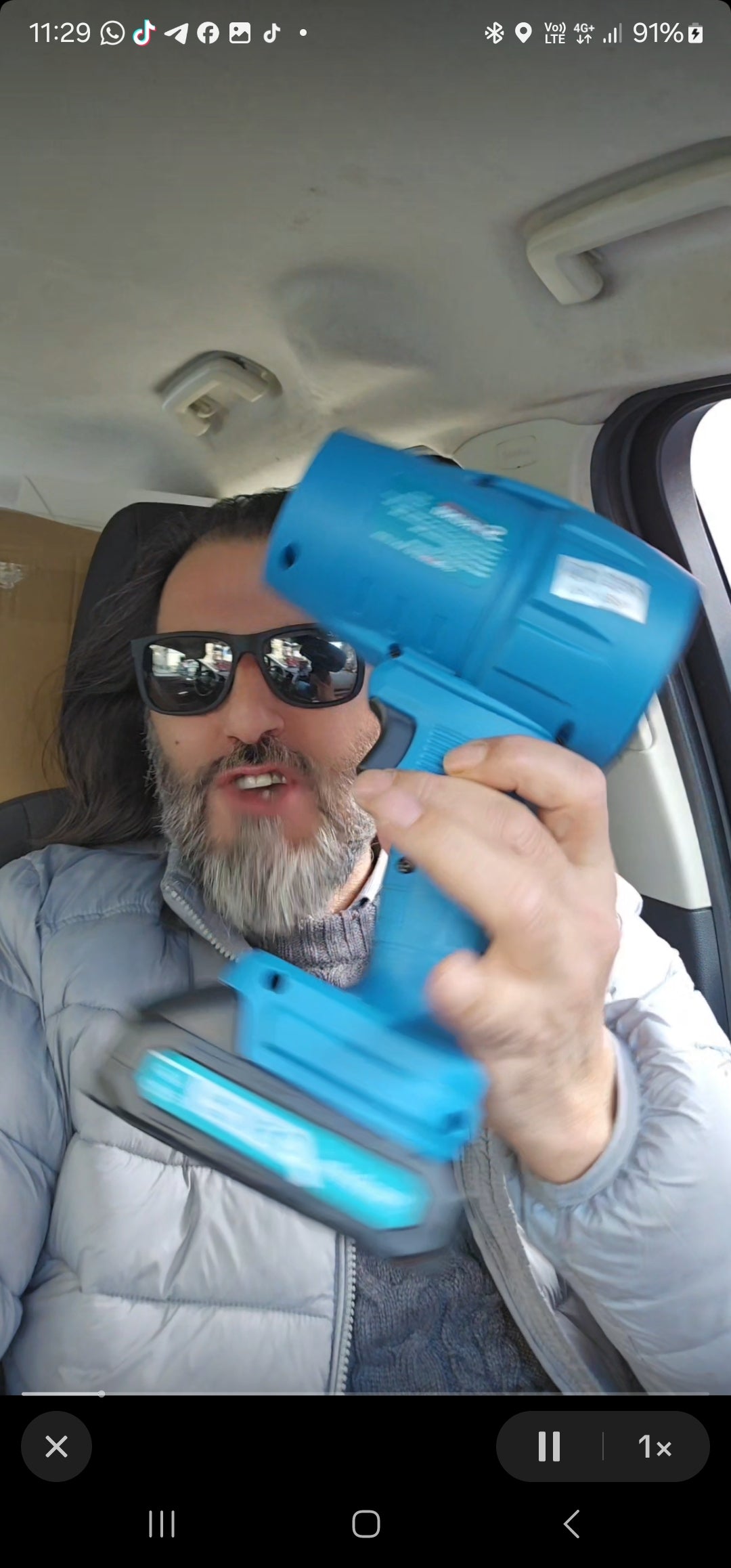 Soffiatore a batteria turbo jet