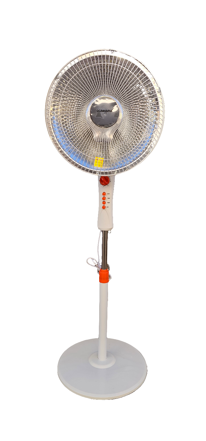 Stufa a piantana fibra di carbonio (forma ventilatore)