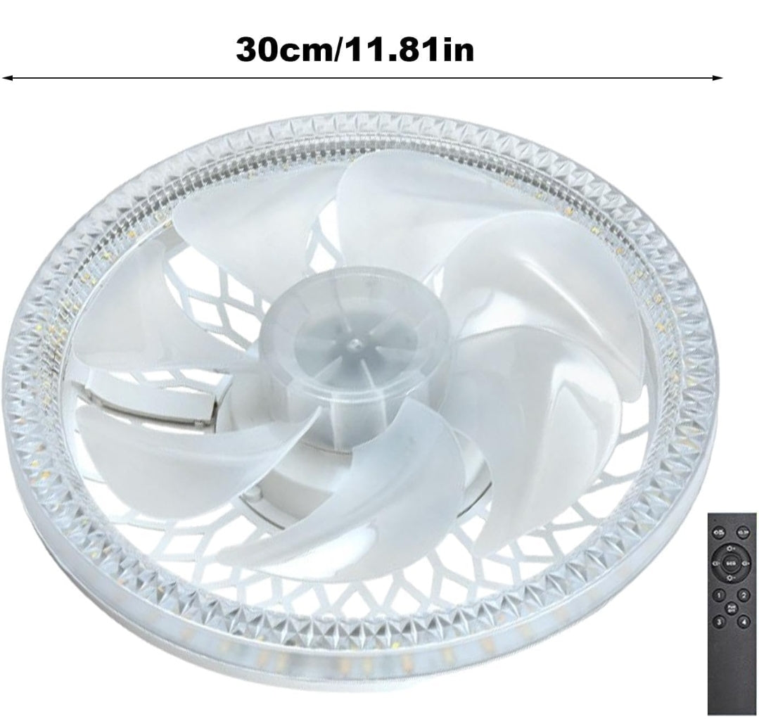 Ventiladario , ventilatore con luce e telecomando