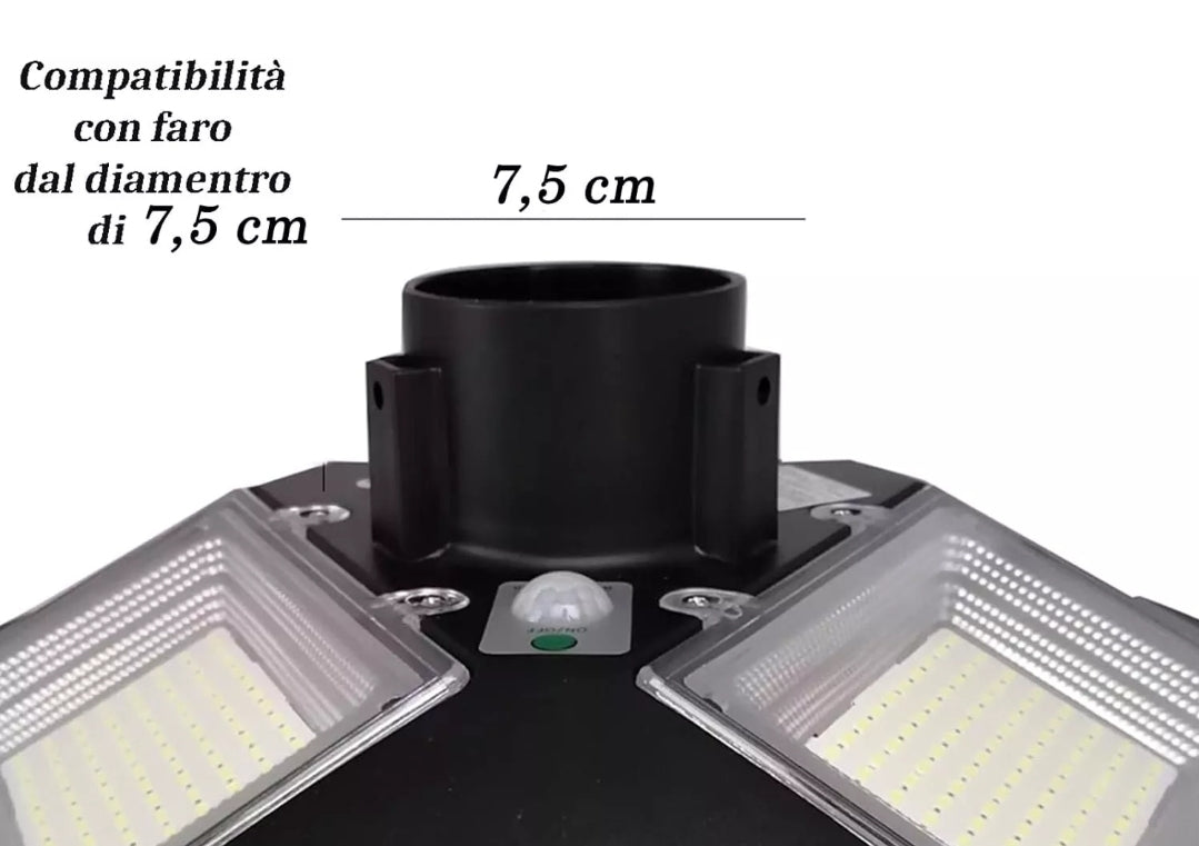 Palo metallico telescopico 3 metri