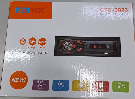 Autoradio bluetooth CTC-3020 12VDC 2DIN con telecomando usb radioFM sd 4x50W