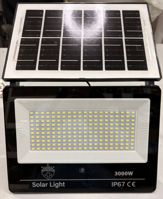 Faro solare con pannello integrato