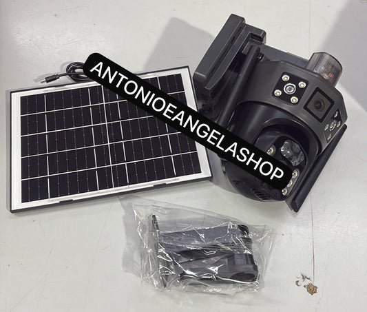 Telecamera solare  con 1 pannello  4 obbiettivi con sim