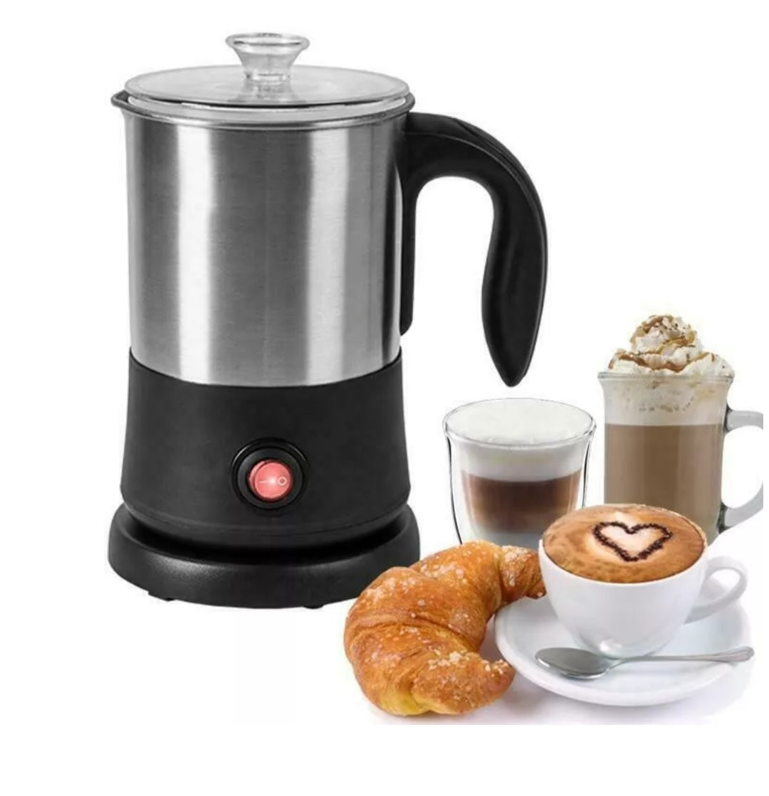 Montalatte Elettrico Coota In Acciaio Inox, 19000 Giri/min, Con 3 Fruste E Base, Schiumalatte A Batterie Per Cappuccino, Cioccolata Calda E Uova, Portatile Per Casa E Ufficio