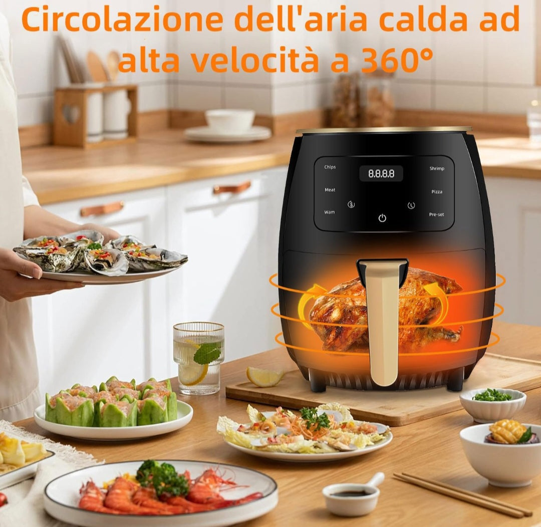 Royal Friggitrice ad Aria 7,8L 1500W Cottura Sana Senza Olio