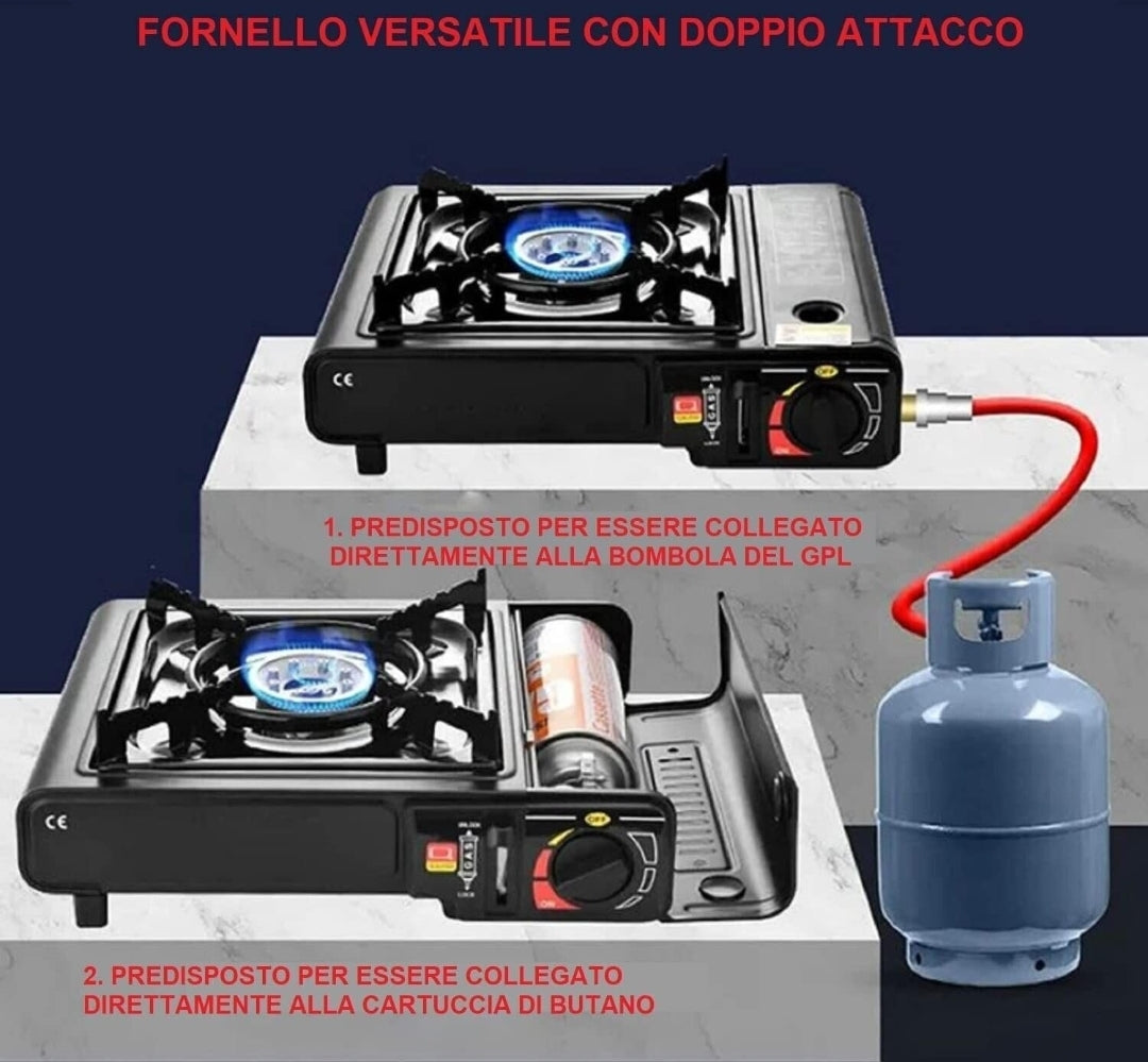 Mini Fornello da Campeggio,Fornello Campeggio Portatile,Fornello a Gas Mini Fornello da Campeggio,Fornello Campeggio Portatile,Fornello a Gas
