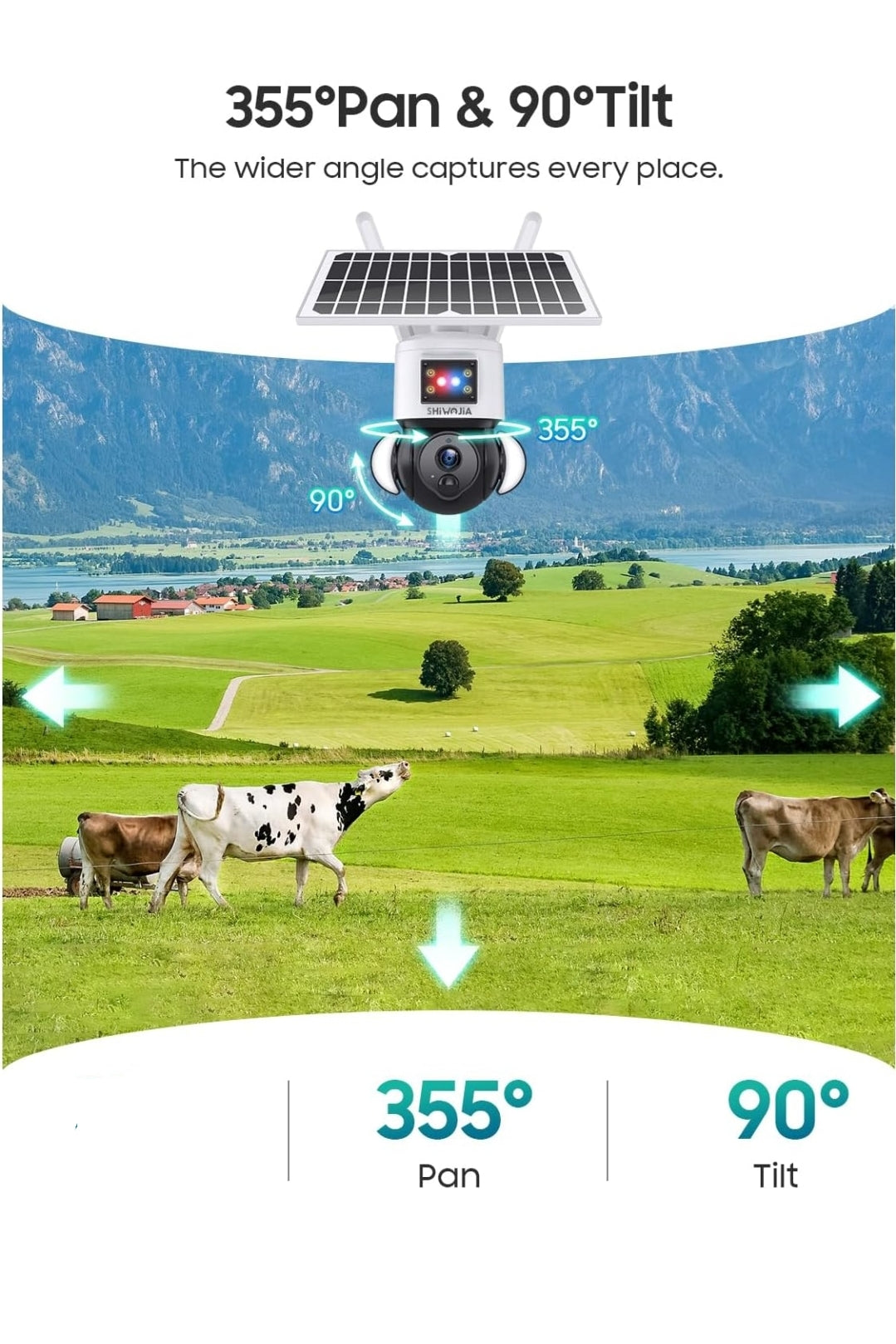 Telecamera solare 4g con led