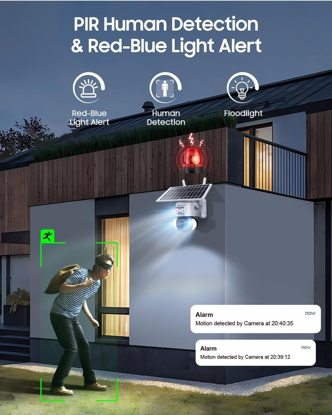 Telecamera solare 4g con led
