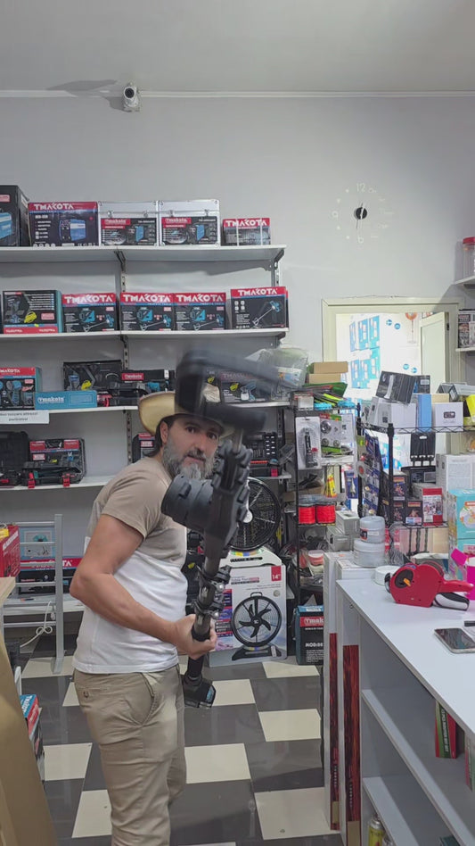 scuotitore con 2 batterie 6000mah