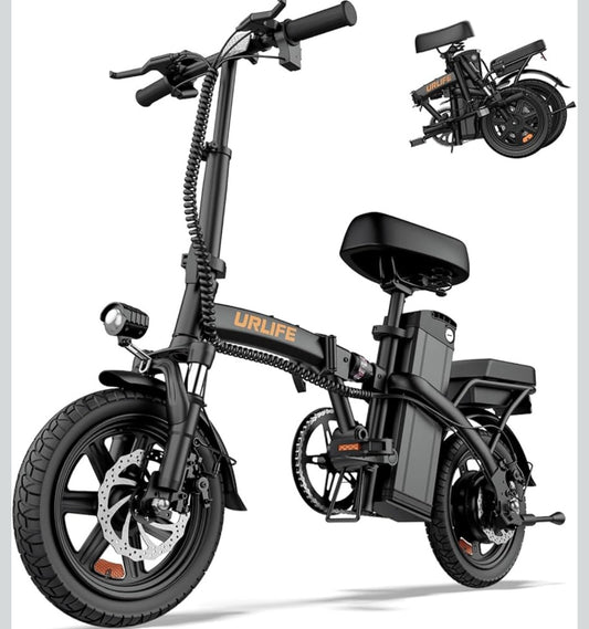 Bici Elettrica, 14" Bicicletta Elettrica Pieghevole con 3 Modalità di Guida, Batteria Rimovibile 48V 7.5Ah Autonomia di 60 km E-bike da per Adulti e piccini