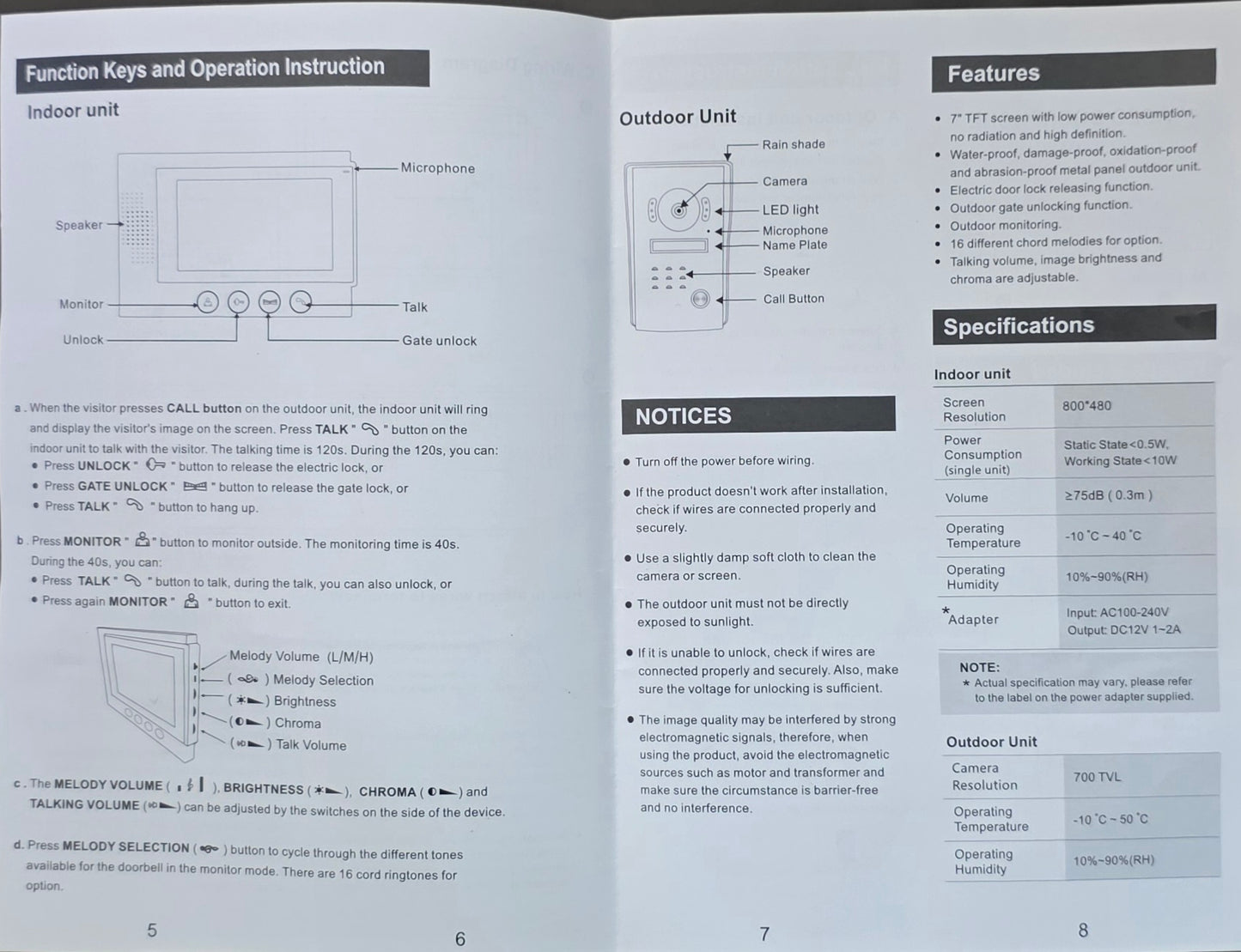 Videocitofono doppio monitor
